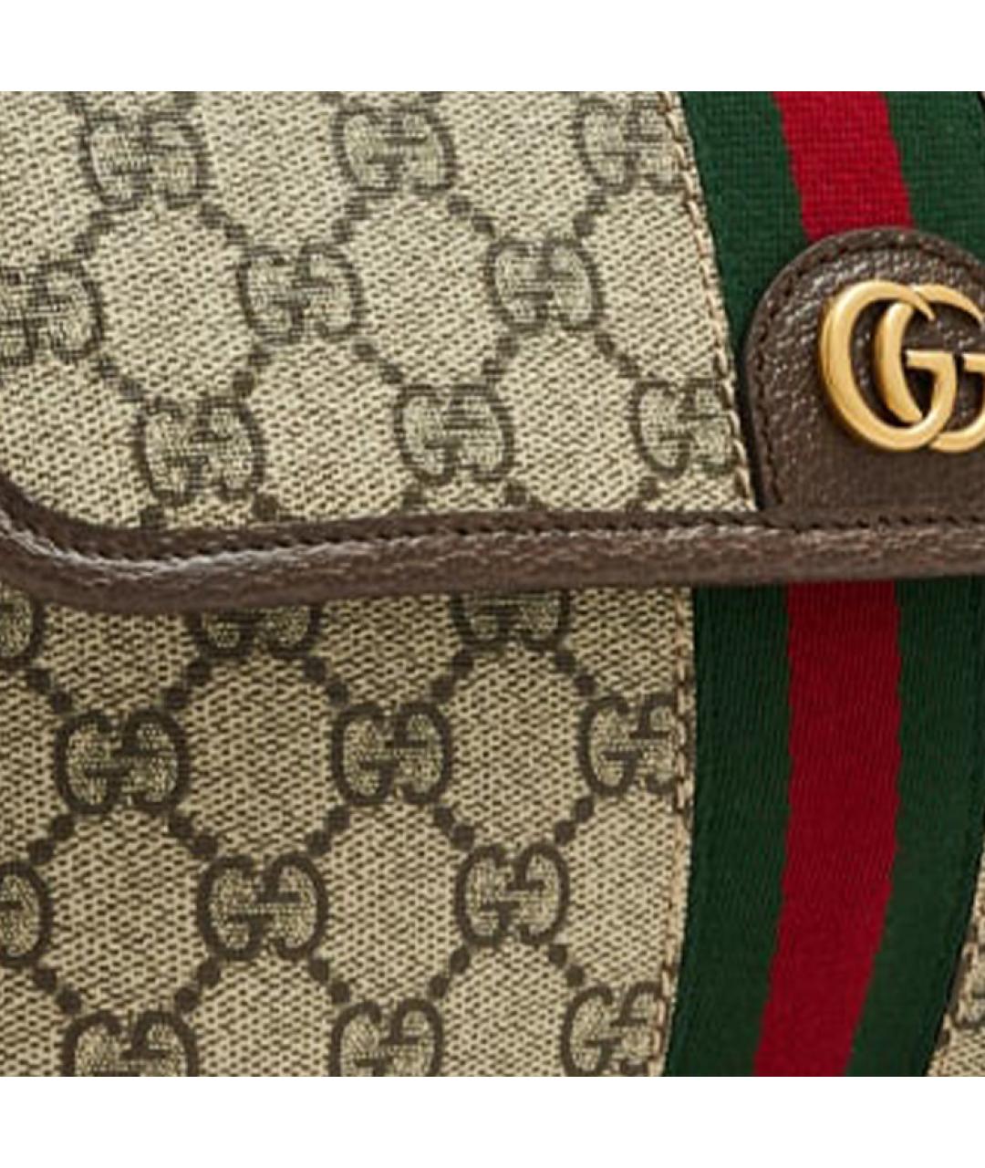 GUCCI Бежевая хлопковая поясная сумка, фото 3