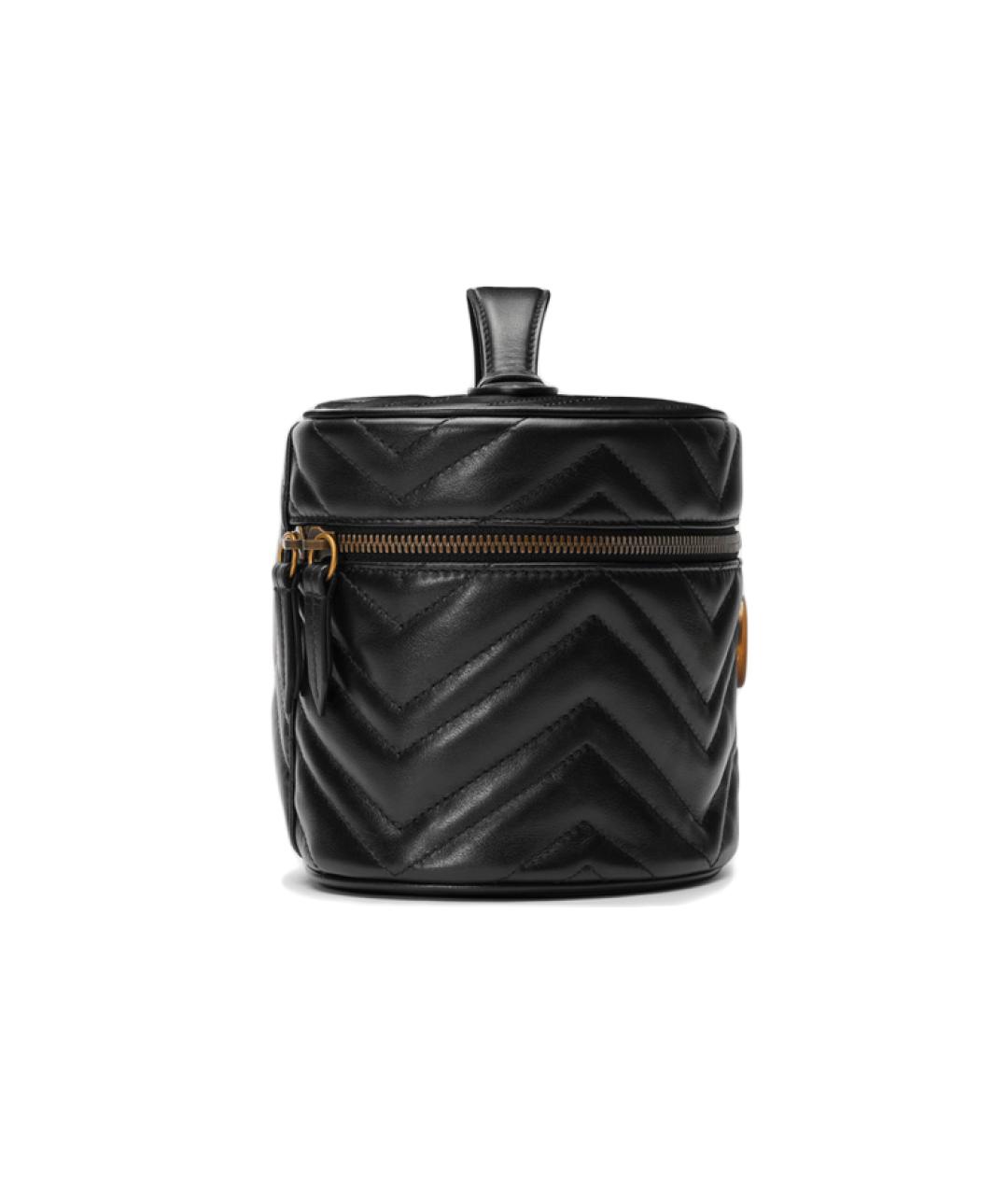 GUCCI Черная кожаная сумка через плечо, фото 4