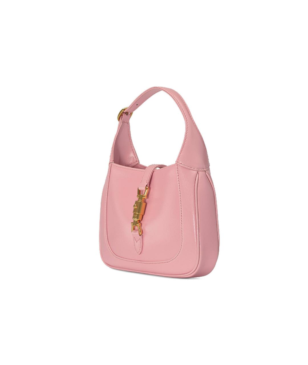 GUCCI Розовая кожаная сумка через плечо, фото 3