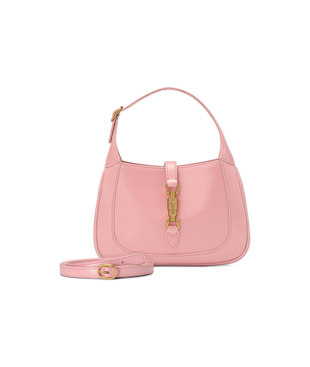 GUCCI Розовая кожаная сумка через плечо, фото 2
