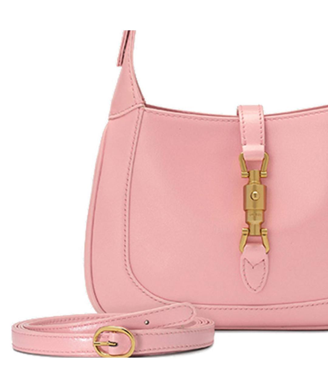 GUCCI Розовая кожаная сумка через плечо, фото 8