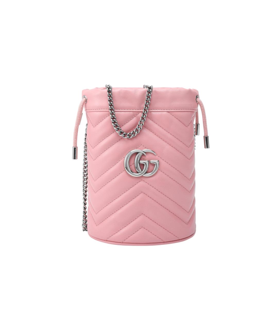 GUCCI Розовая кожаная сумка через плечо, фото 2