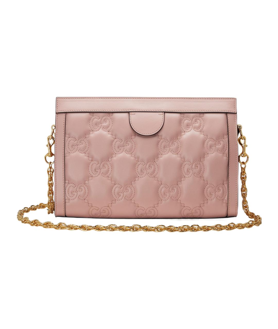 GUCCI Розовая кожаная сумка через плечо, фото 2