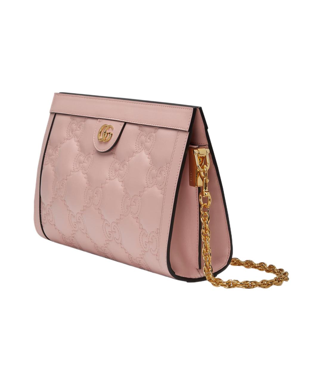 GUCCI Розовая кожаная сумка через плечо, фото 4