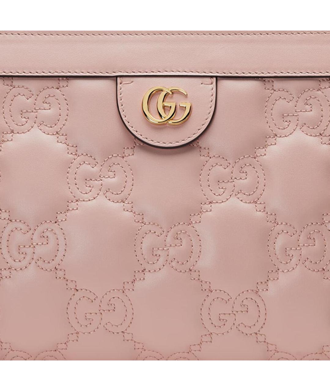 GUCCI Розовая кожаная сумка через плечо, фото 9