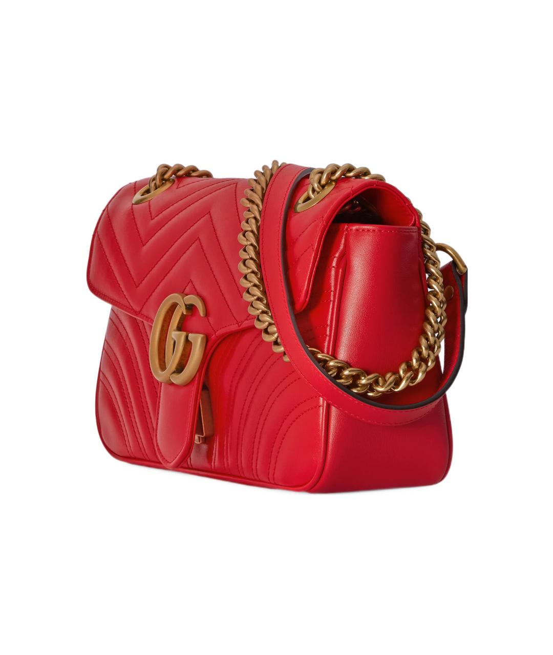 GUCCI Красная кожаная сумка через плечо, фото 2