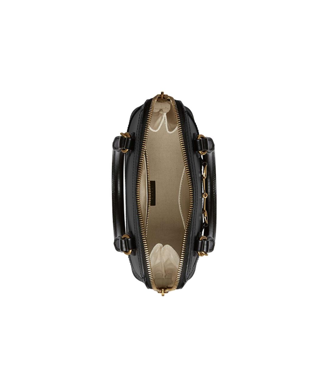 GUCCI Черная кожаная сумка через плечо, фото 5