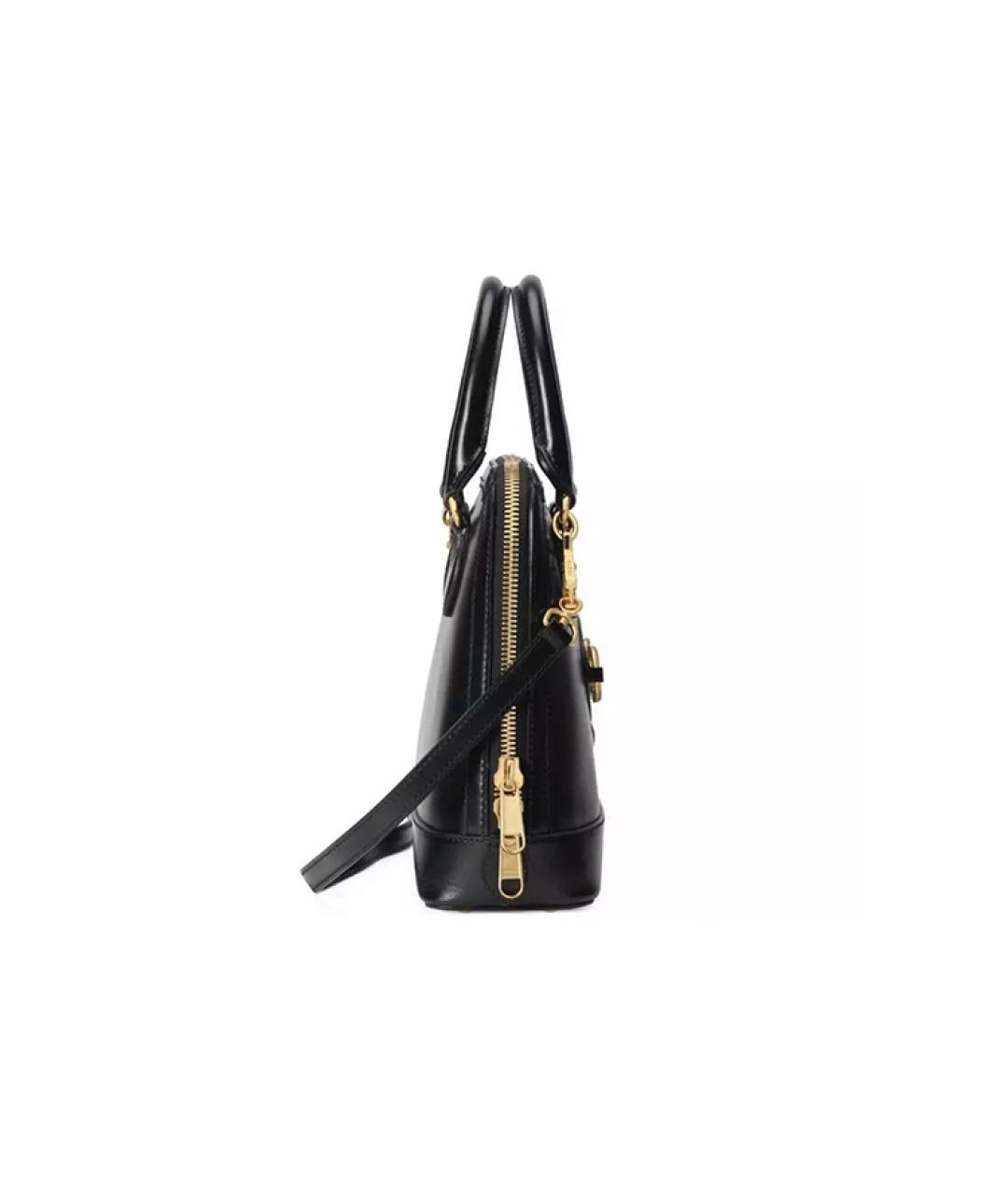 GUCCI Черная кожаная сумка через плечо, фото 7