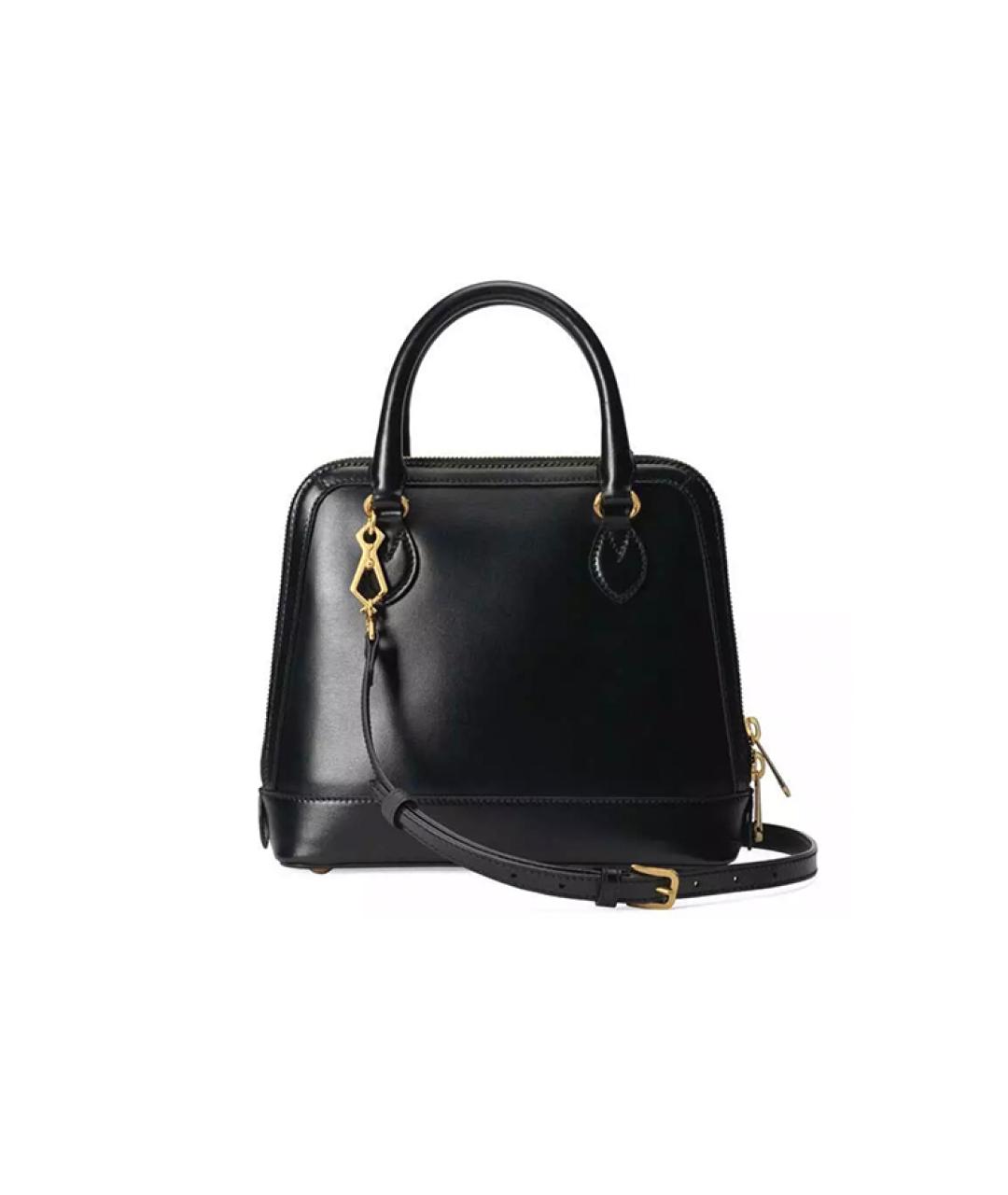 GUCCI Черная кожаная сумка через плечо, фото 2