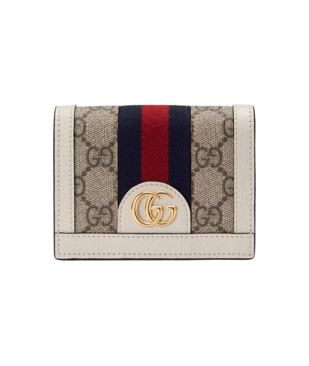 GUCCI Бежевый кардхолдер, фото 1