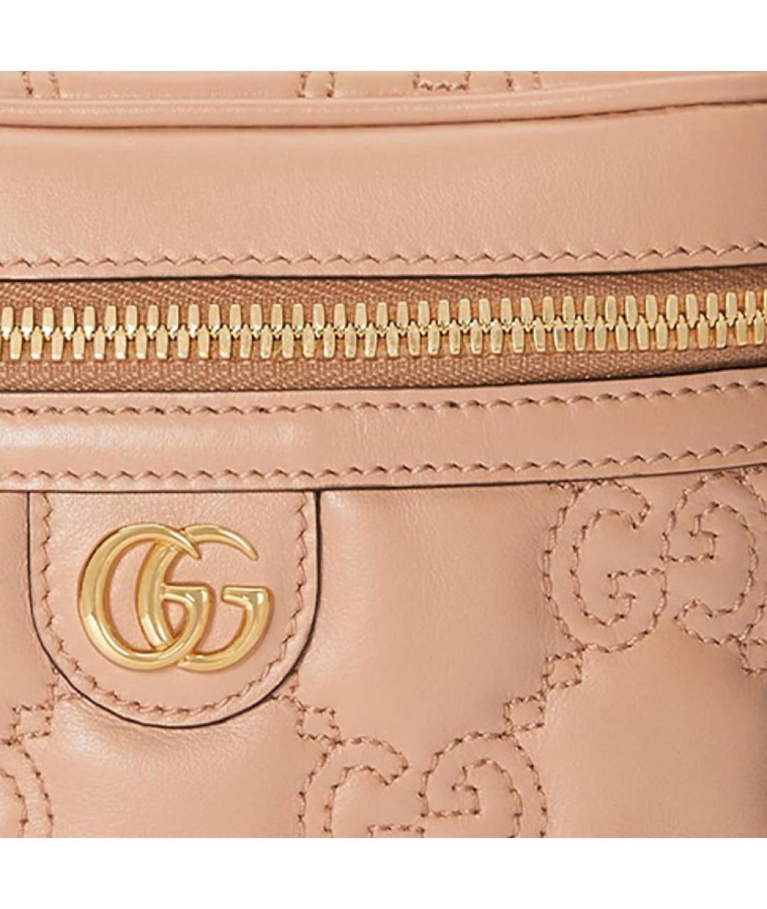 GUCCI Розовая кожаная сумка через плечо, фото 2