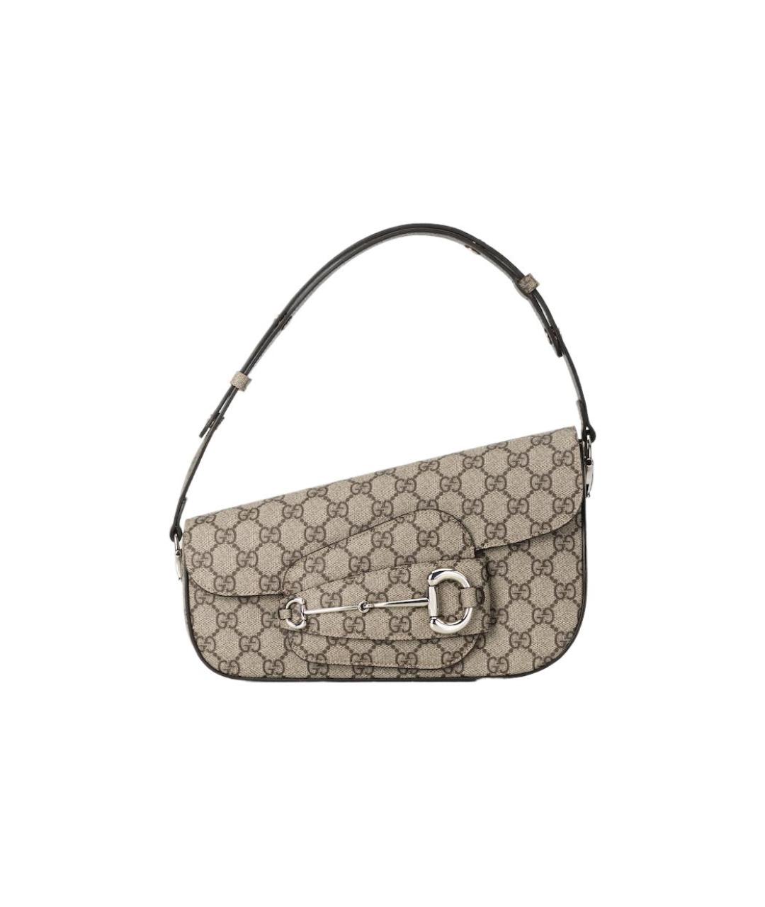 GUCCI Бежевая хлопковая сумка через плечо, фото 1