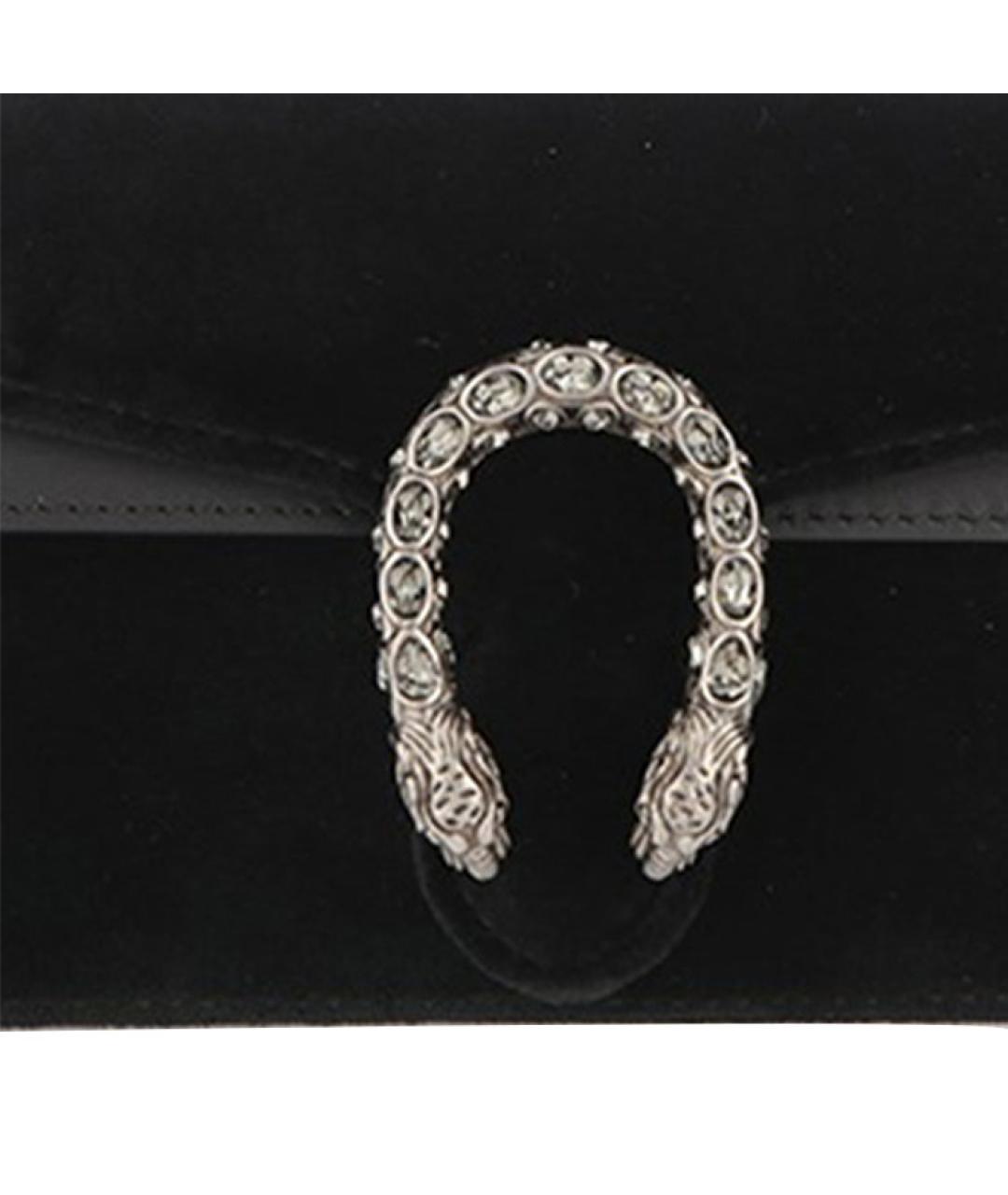 GUCCI Черная тканевая сумка через плечо, фото 5