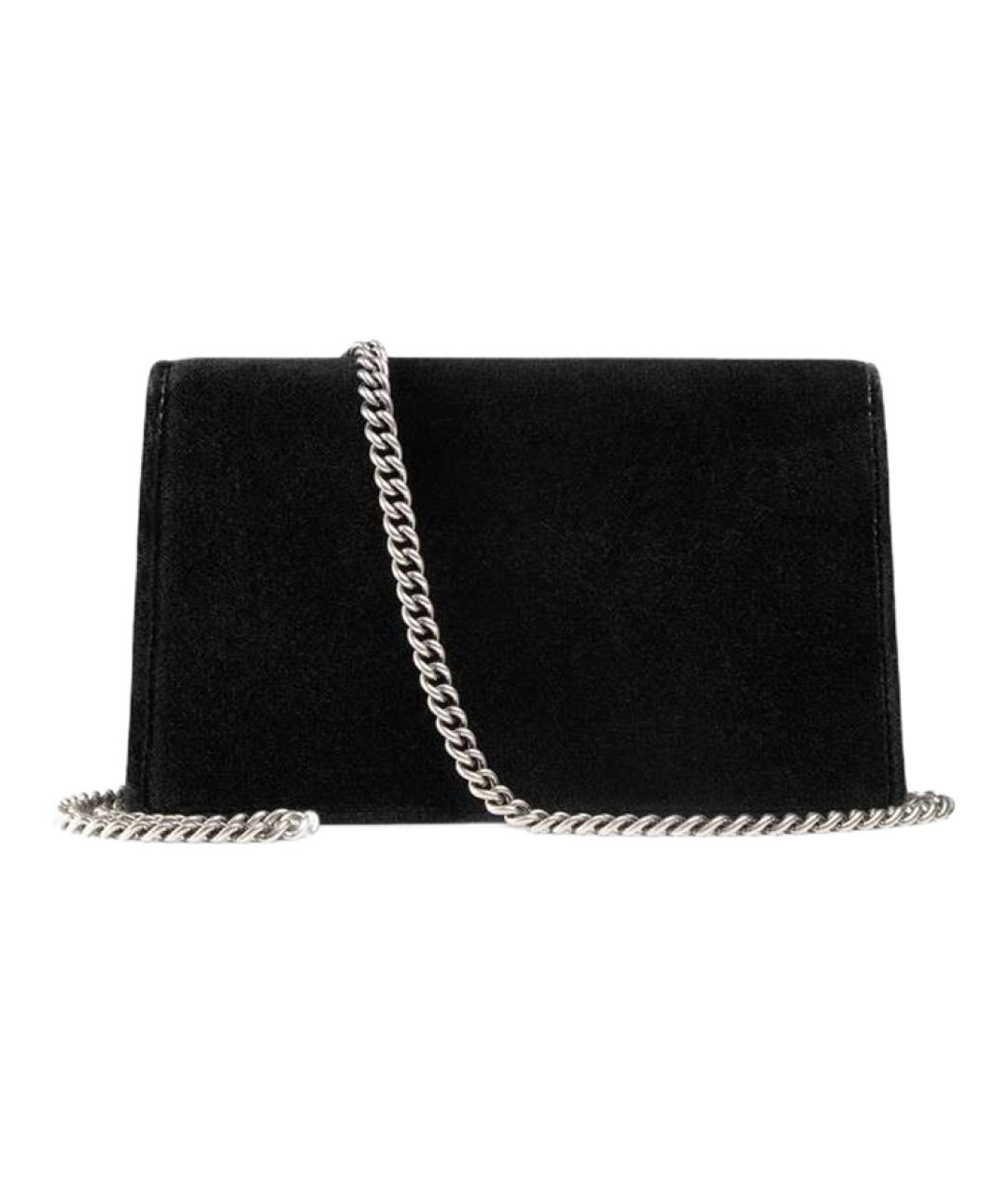 GUCCI Черная тканевая сумка через плечо, фото 2