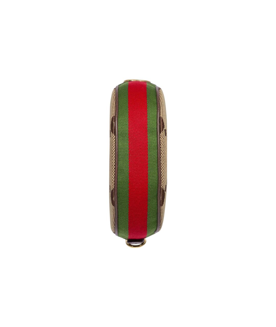 GUCCI Коричневая тканевая сумка через плечо, фото 7