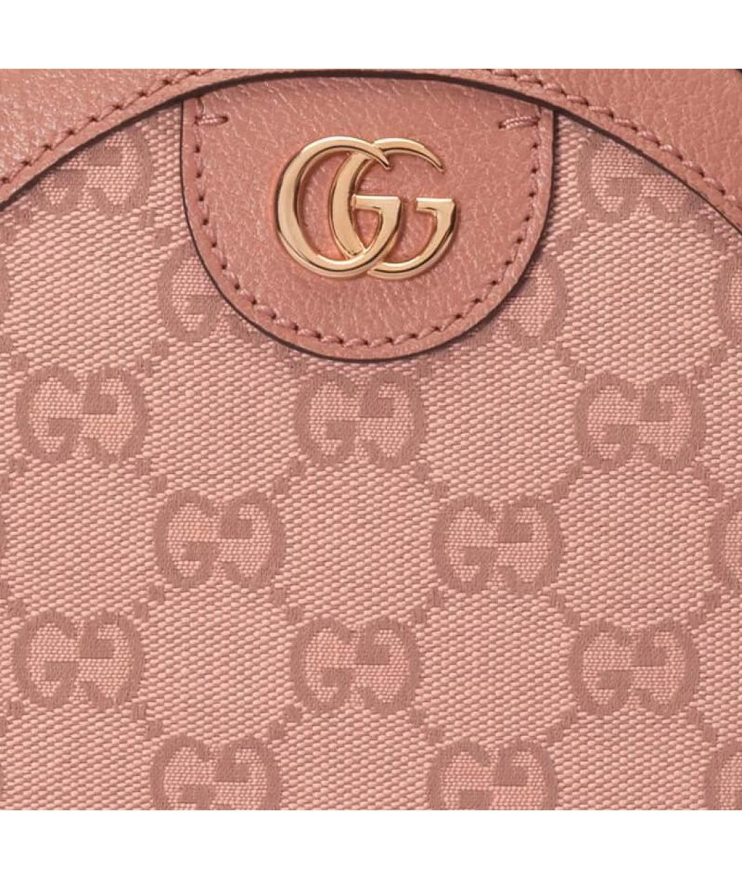 GUCCI Розовая сумка через плечо из канвы, фото 3