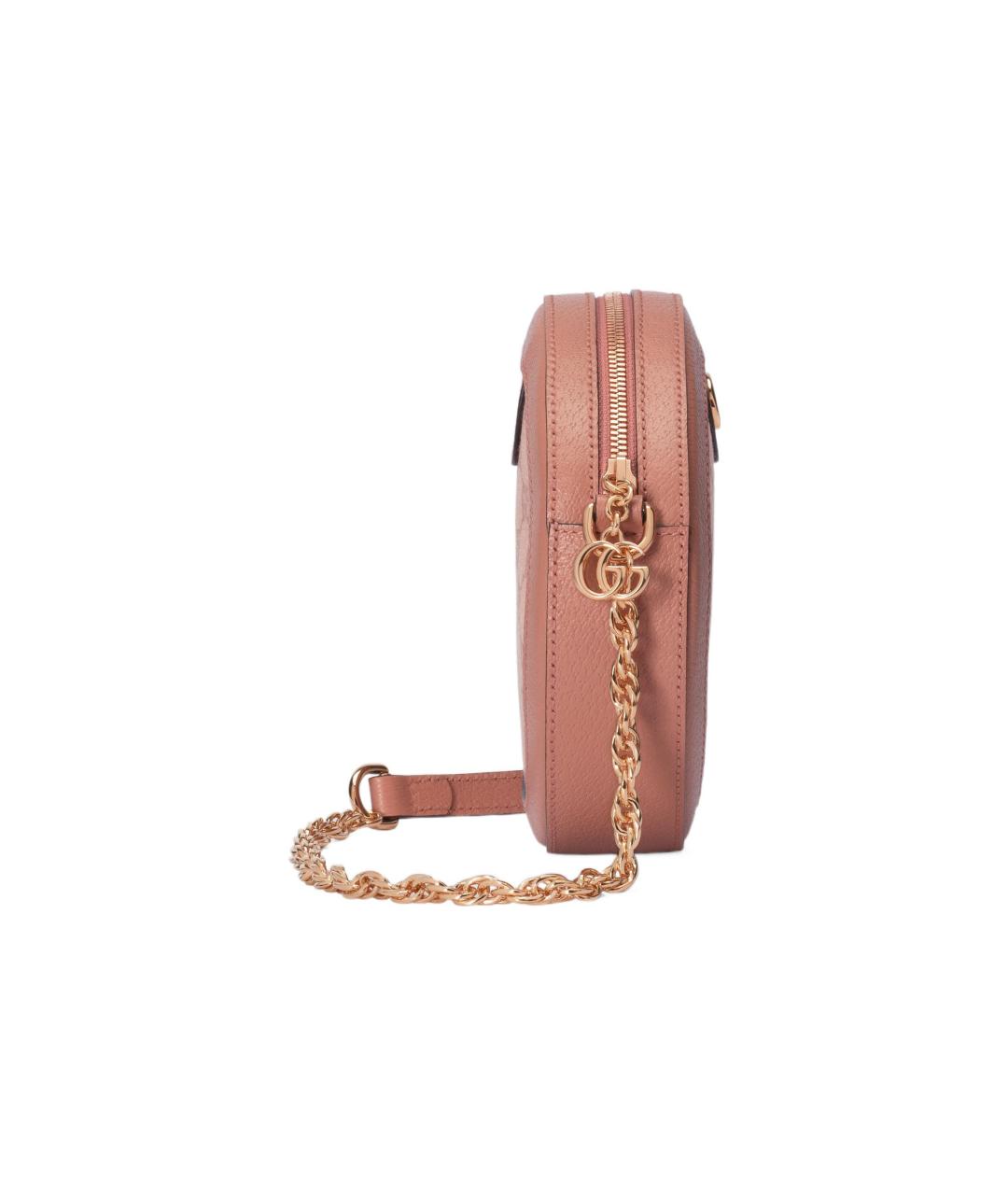 GUCCI Розовая сумка через плечо из канвы, фото 6