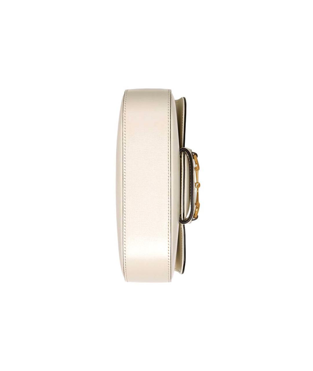 GUCCI Белая кожаная сумка через плечо, фото 7