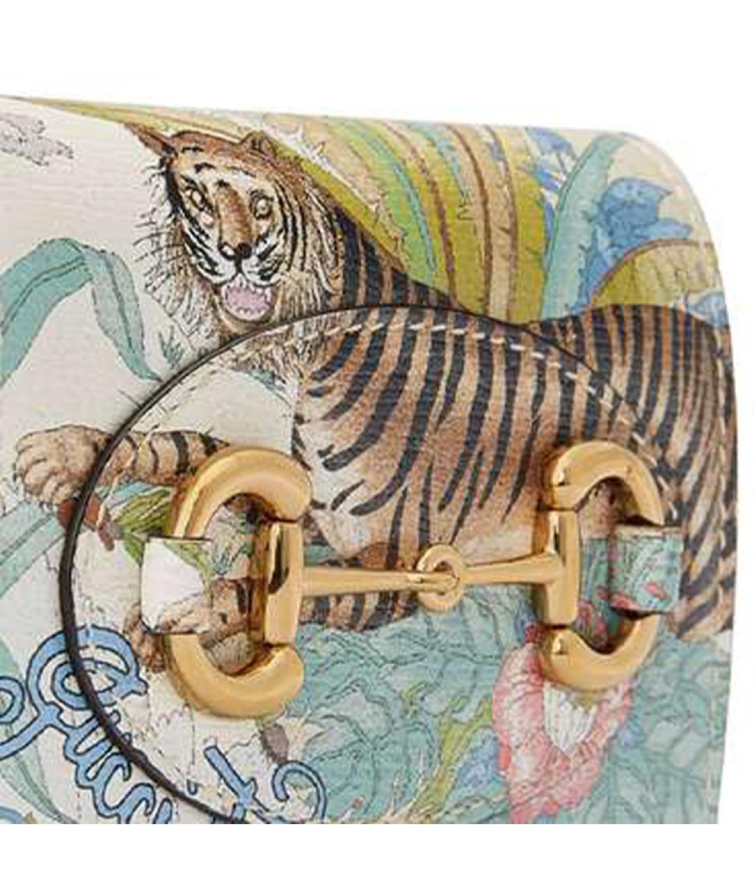 GUCCI Бежевый кожаный кошелек, фото 6