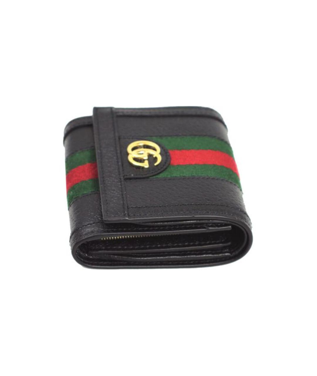 GUCCI Черный кожаный кардхолдер, фото 3