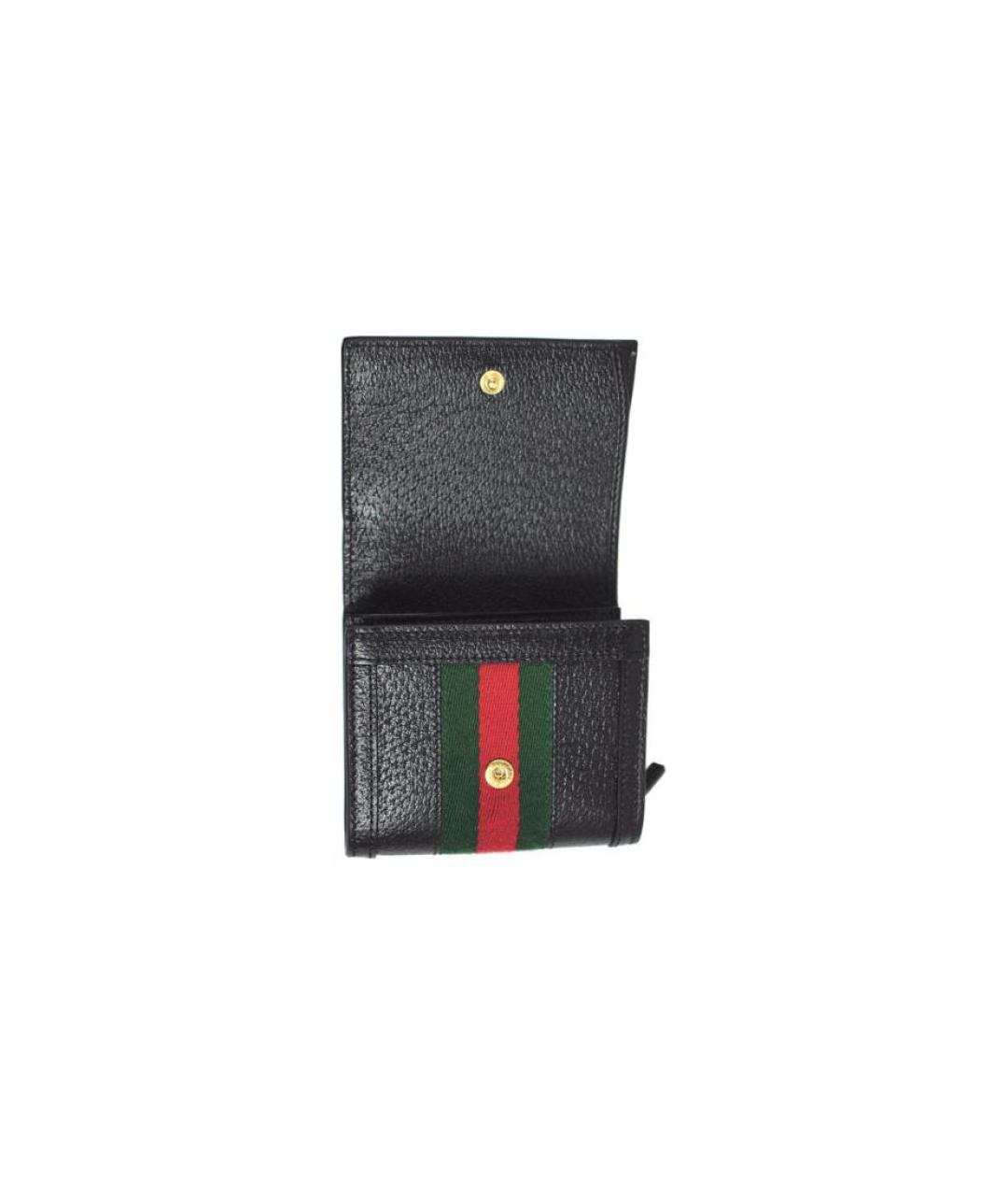 GUCCI Черный кожаный кардхолдер, фото 1