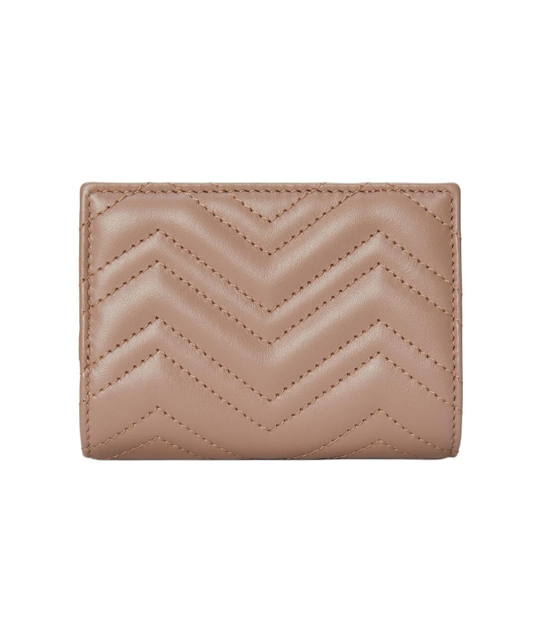 GUCCI Бежевый кожаный кошелек, фото 2