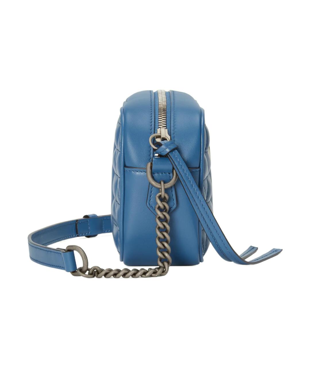 GUCCI Синяя кожаная сумка через плечо, фото 4