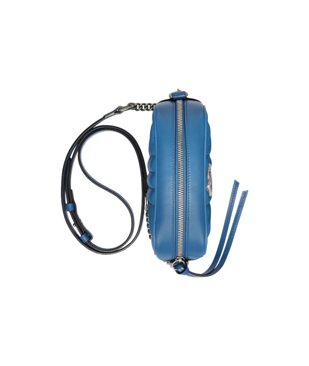 GUCCI Синяя кожаная сумка через плечо, фото 6