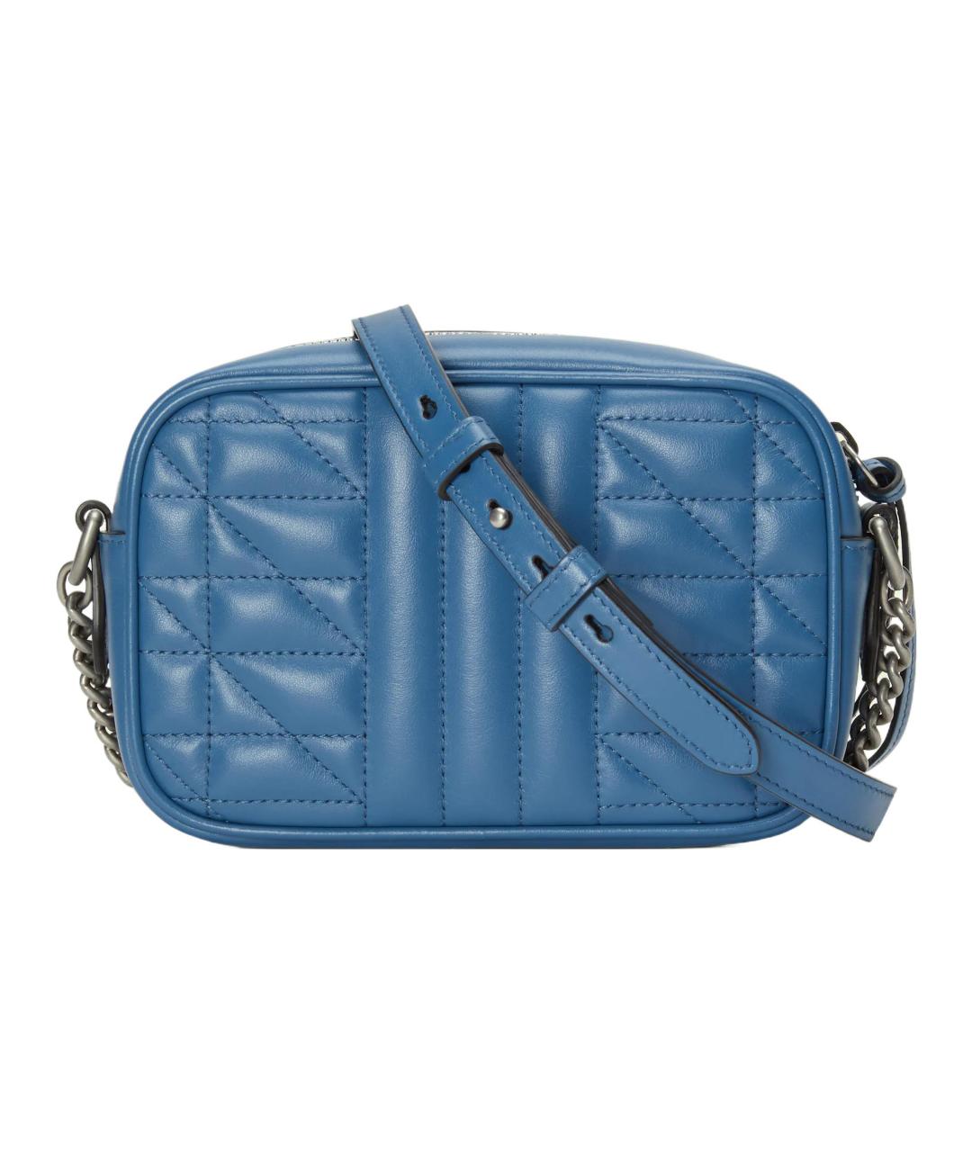 GUCCI Синяя кожаная сумка через плечо, фото 3