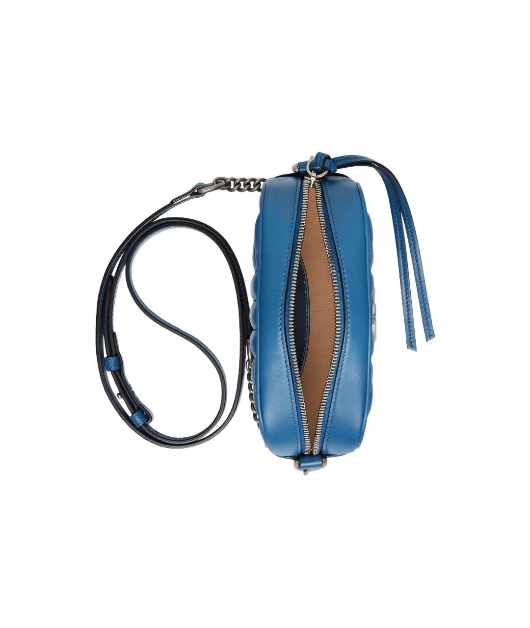 GUCCI Синяя кожаная сумка через плечо, фото 7