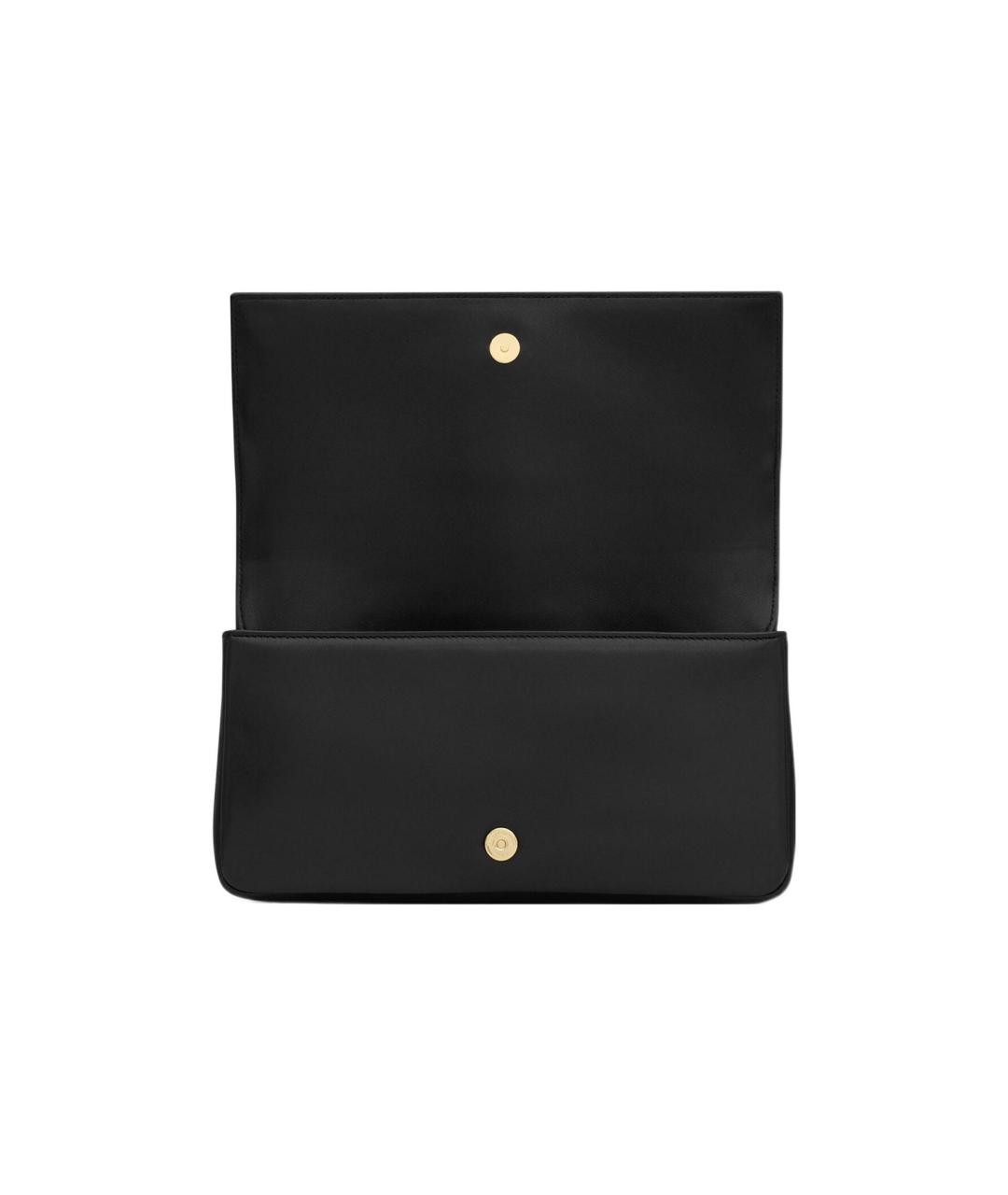 SAINT LAURENT Черная кожаная сумка через плечо, фото 5