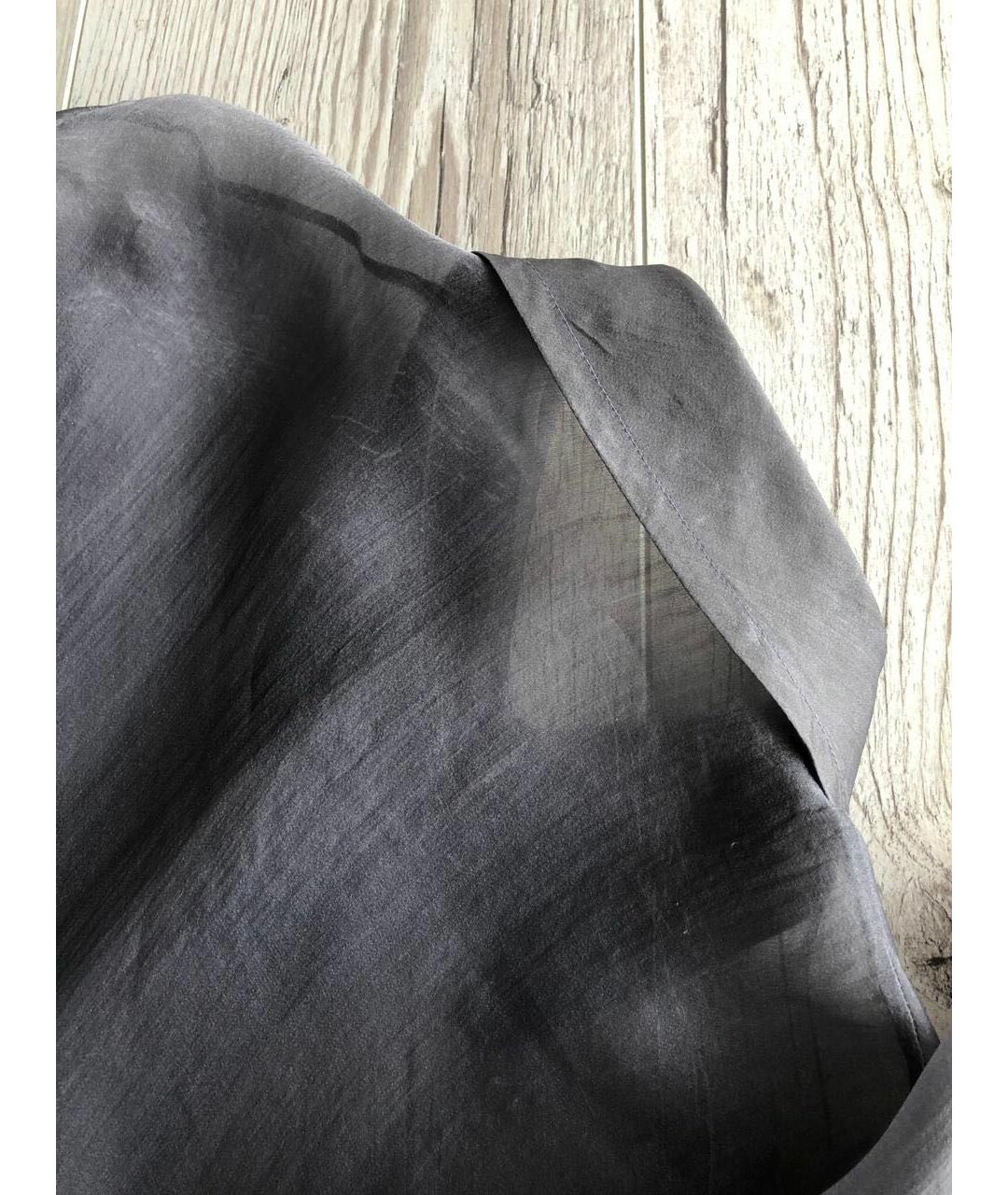 CARVEN Серая шелковая рубашка, фото 7