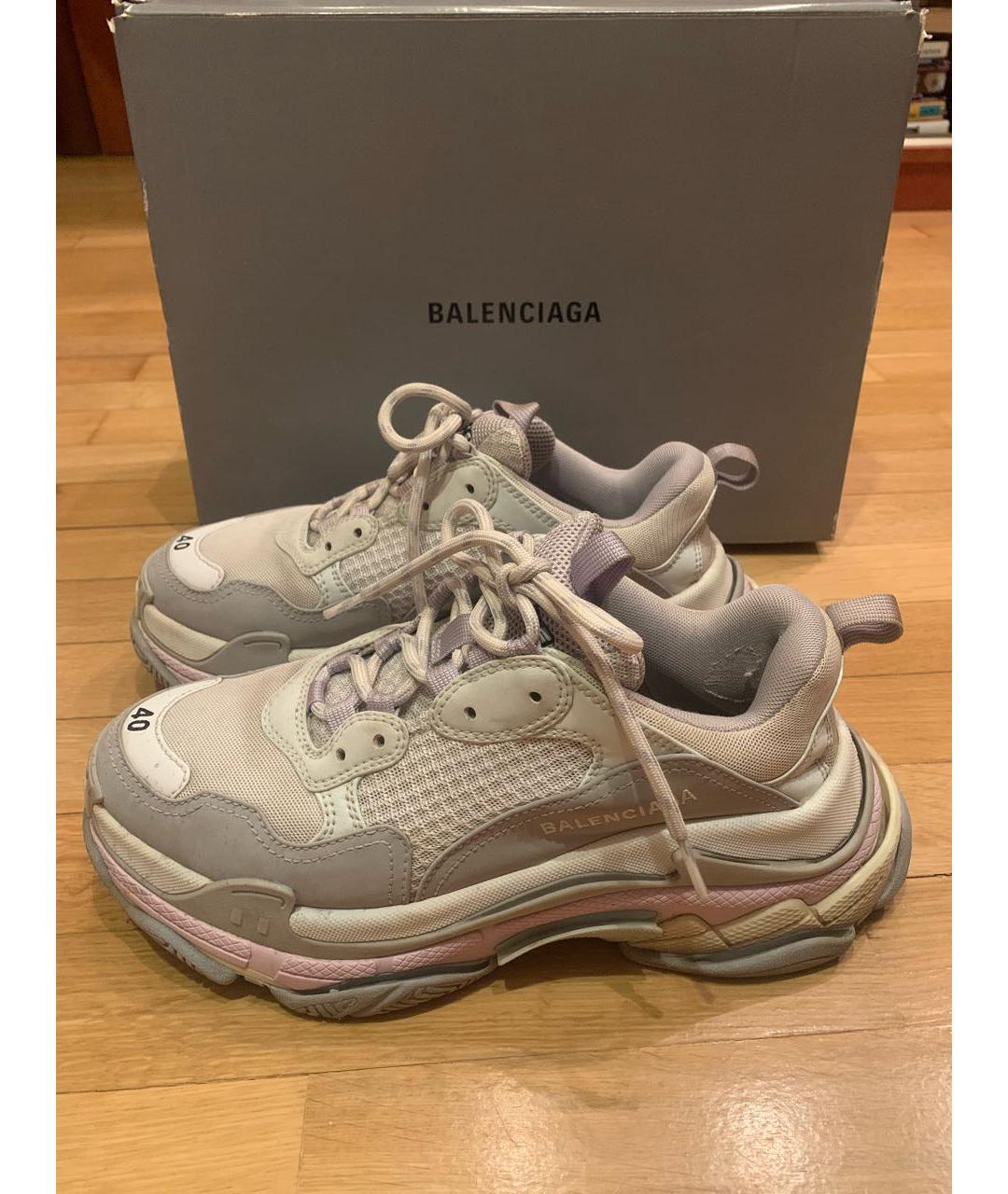 BALENCIAGA Серые кроссовки, фото 9