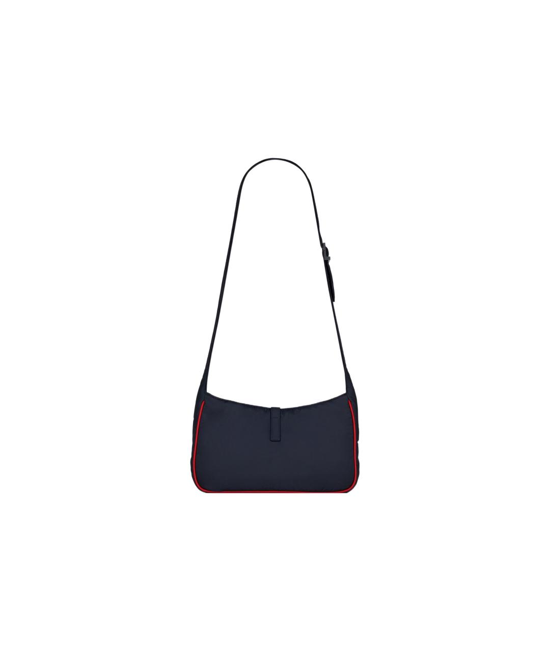 SAINT LAURENT Темно-синяя сумка через плечо, фото 5