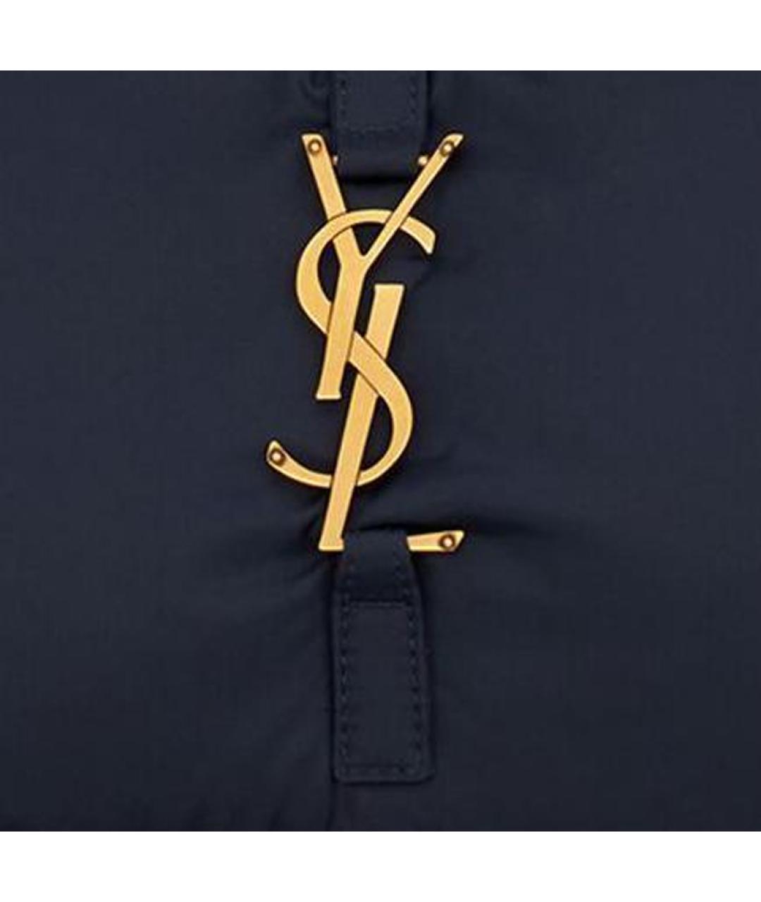 SAINT LAURENT Темно-синяя сумка через плечо, фото 6