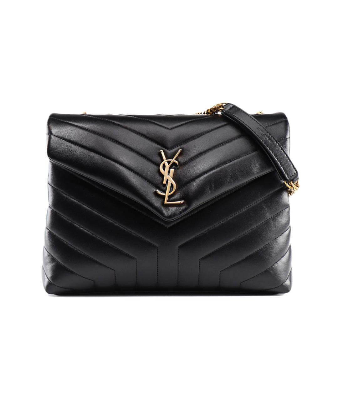 SAINT LAURENT Черная кожаная сумка через плечо, фото 9