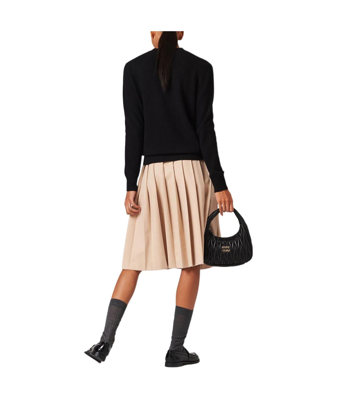 MIU MIU Черный хлопковый джемпер / свитер, фото 4