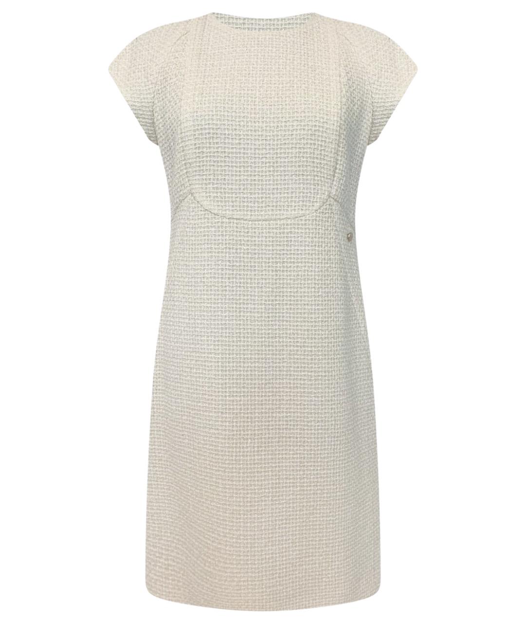 CHANEL Бежевое твидовое платье, фото 1