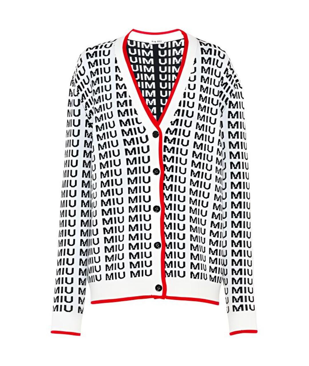 MIU MIU Белый кашемировый джемпер / свитер, фото 1
