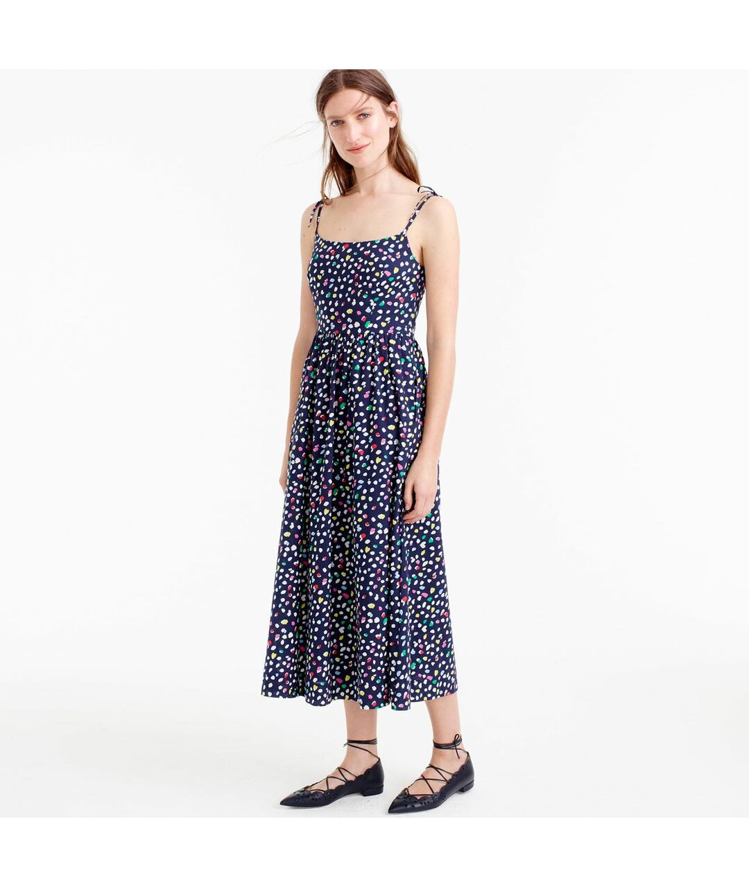 J.CREW Синее хлопковое повседневное платье, фото 5
