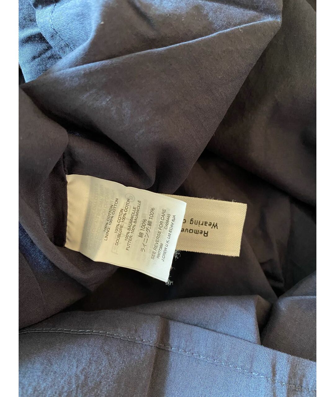 J.CREW Синее хлопковое повседневное платье, фото 4