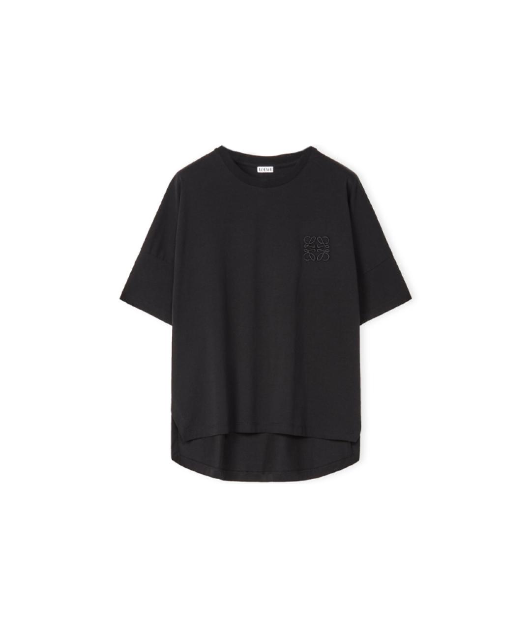 LOEWE Черная хлопковая футболка, фото 1