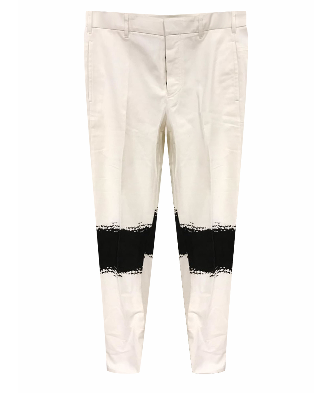 ANN DEMEULEMEESTER Белые хлопковые брюки чинос, фото 1