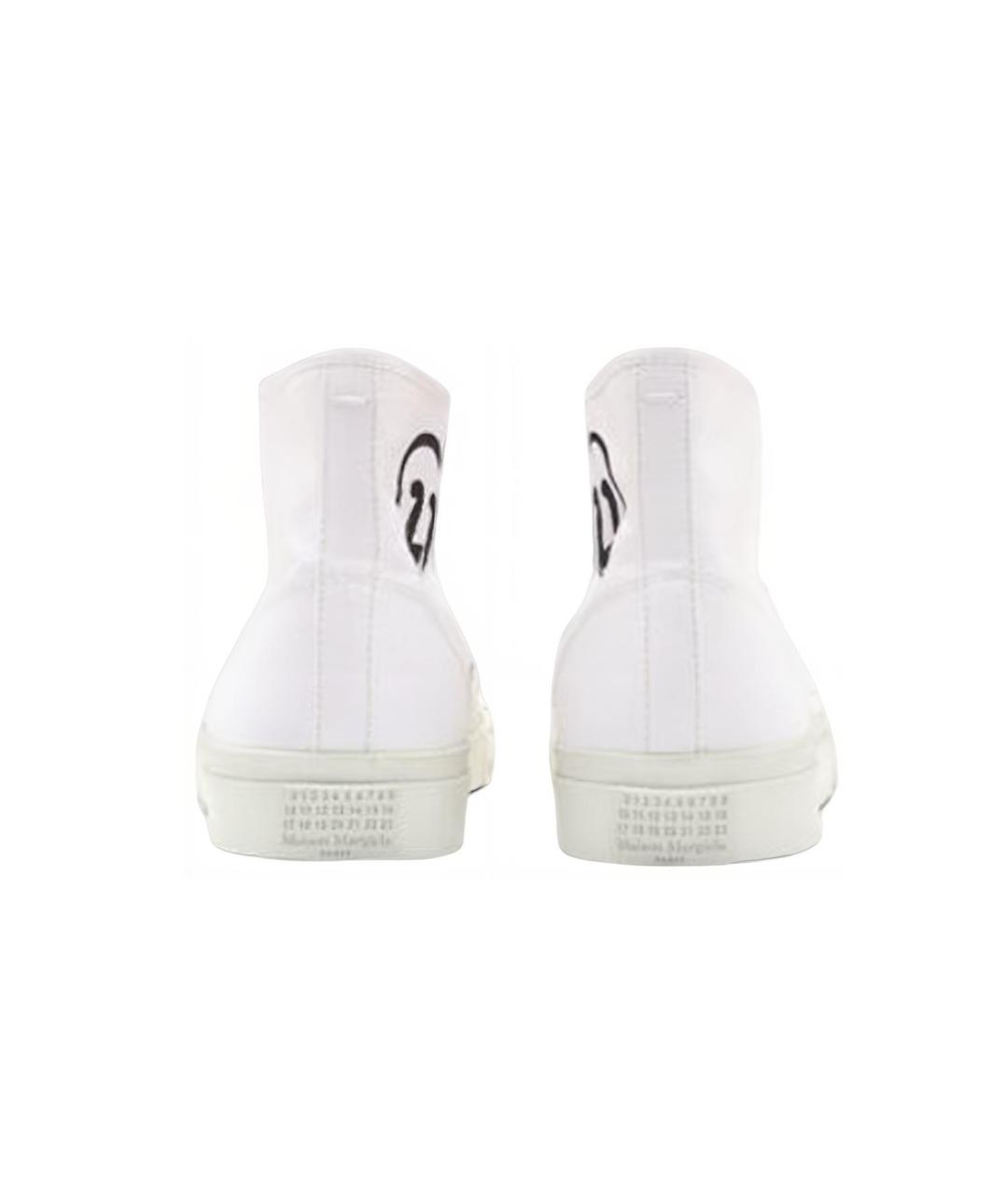 MAISON MARGIELA Белые текстильные кеды, фото 4