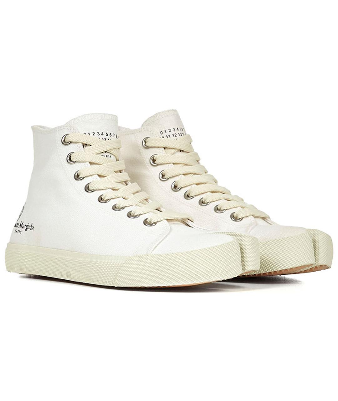 MAISON MARGIELA Белые текстильные кеды, фото 3