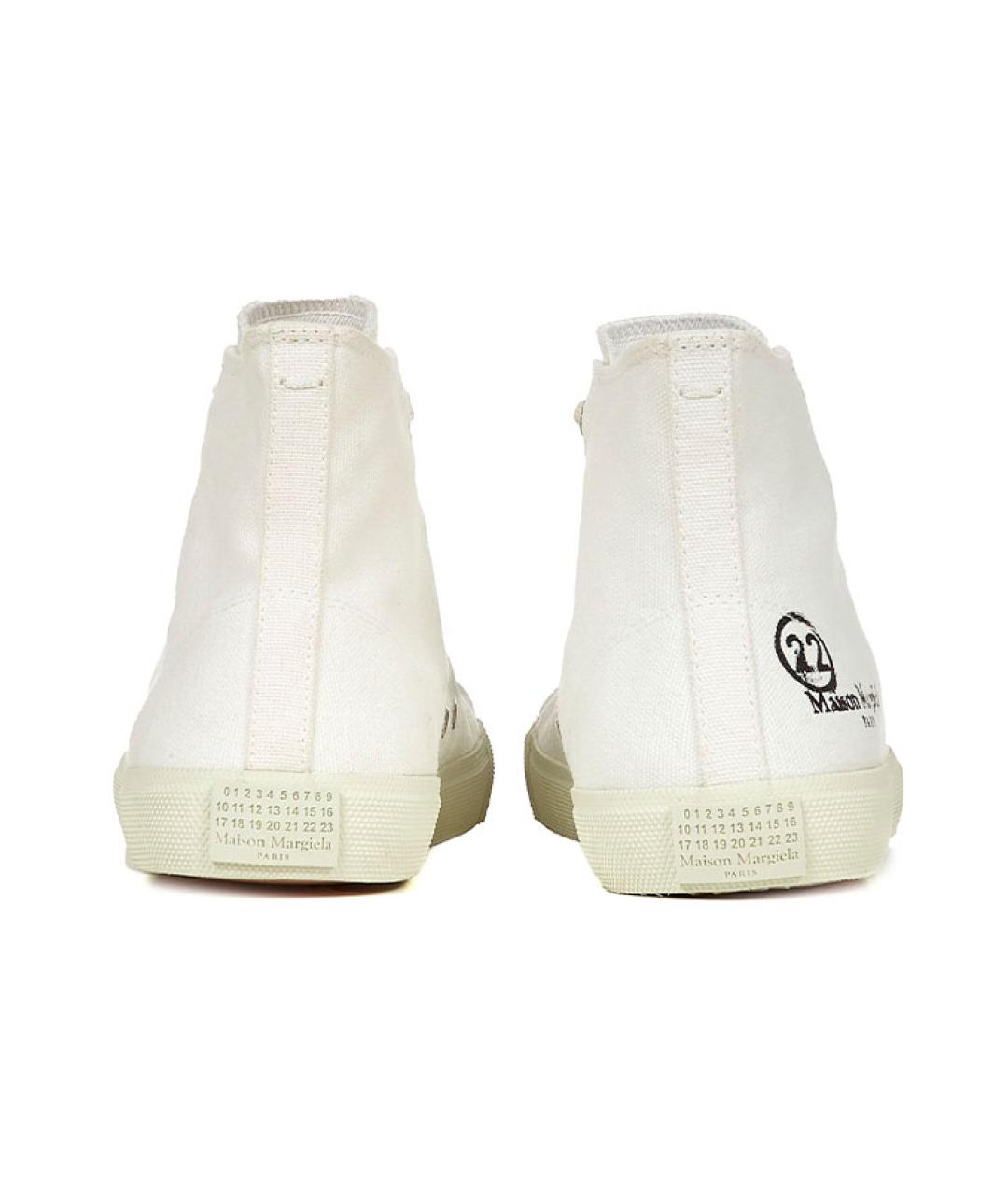 MAISON MARGIELA Белые текстильные кеды, фото 5