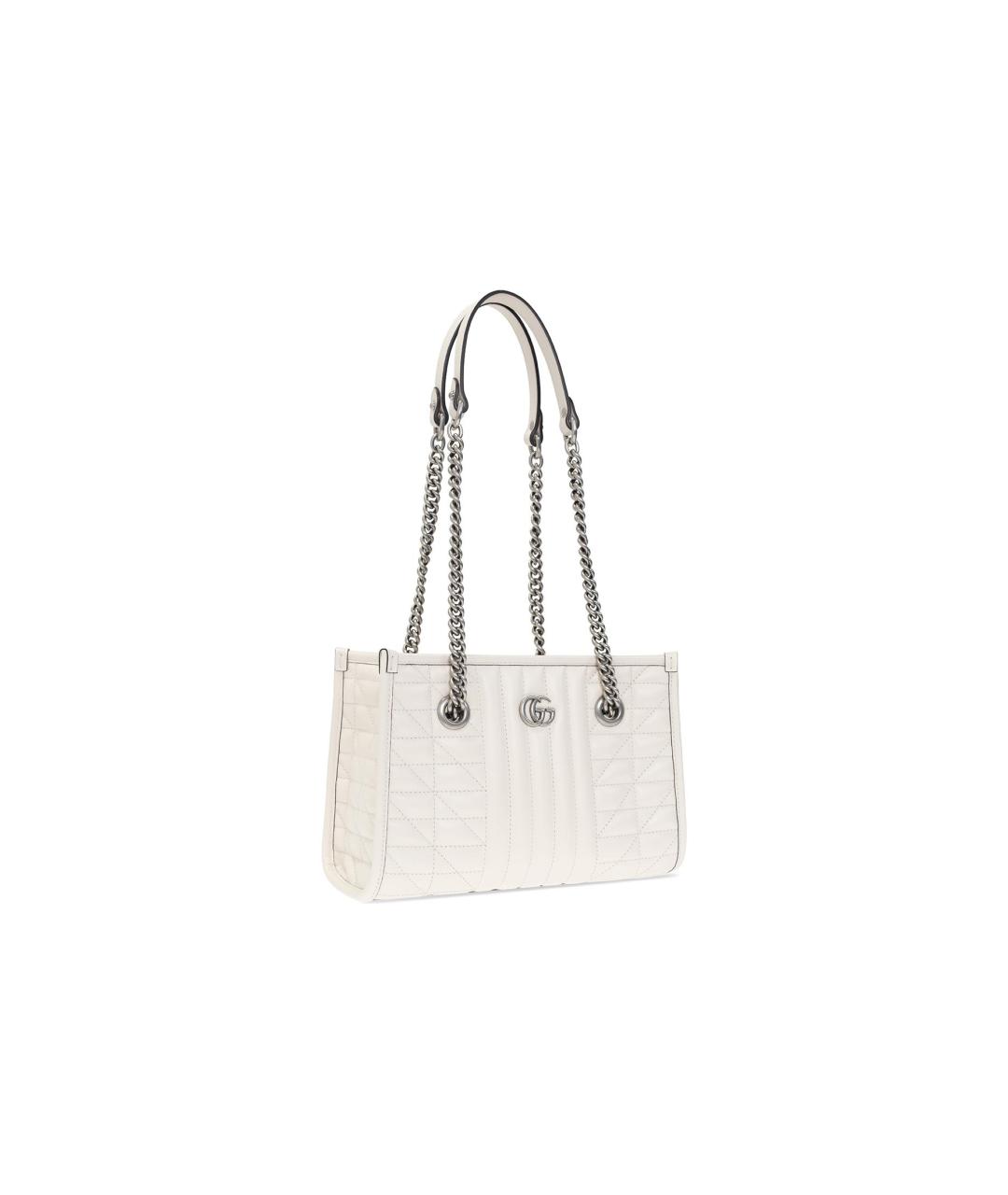 GUCCI Белая кожаная сумка через плечо, фото 2