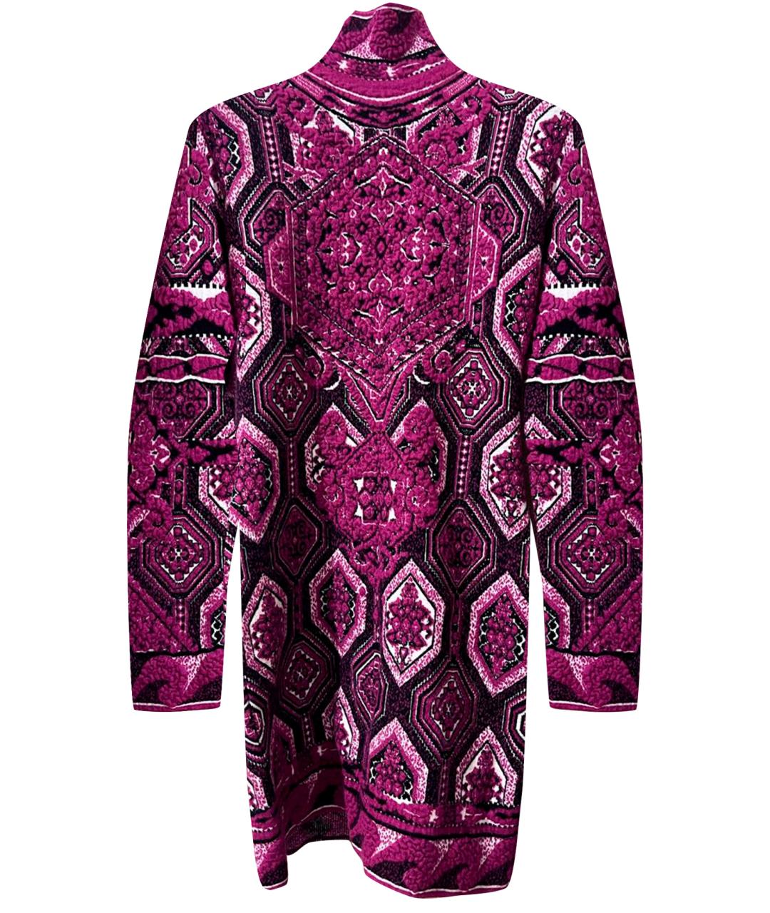 EMILIO PUCCI Фиолетовое шерстяное повседневное платье, фото 1