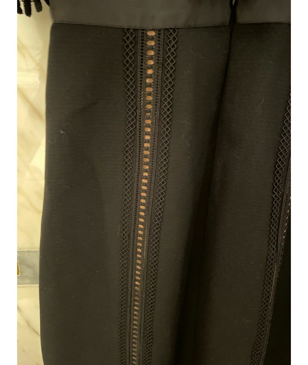 SELF-PORTRAIT Черное полиэстеровое коктейльное платье, фото 6