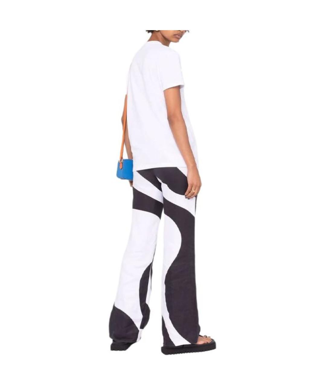 MIU MIU Белая хлопковая футболка, фото 3